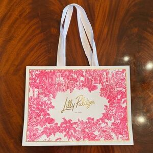 Lilly Pulitzer Pink Palm Beach Toile Large Shopping Tote